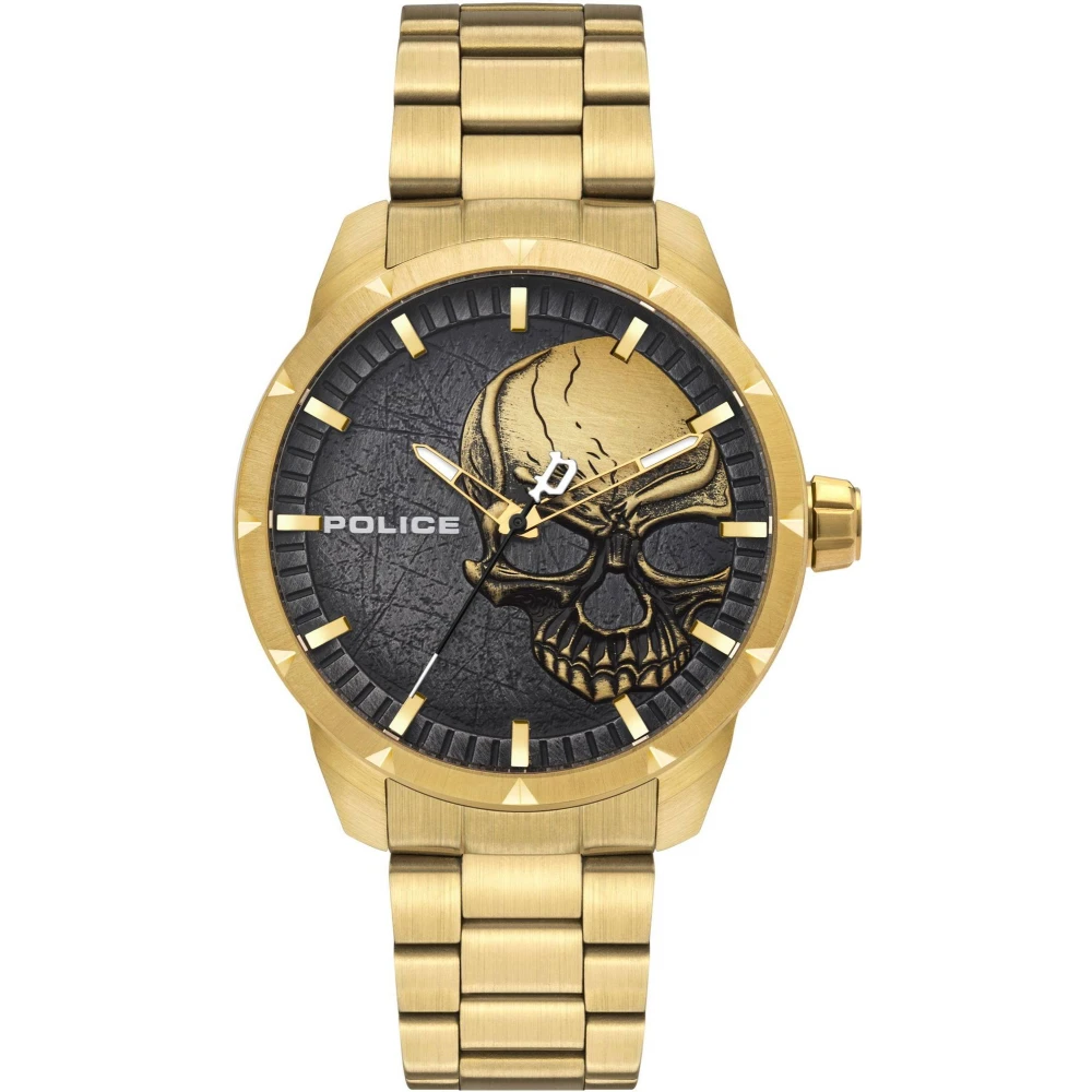 Heren Quartz Metalen Horloge Goud Police Horloges Miinto.be