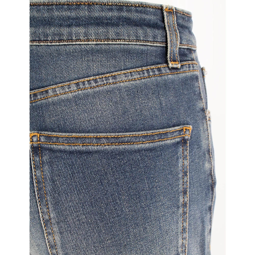 Fabiana Filippi Vintage Comfortabele Vijf Zakken Jeans Blue Dames