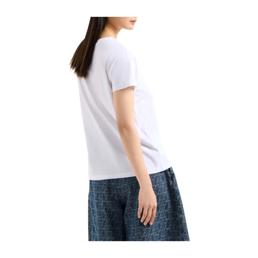 Armani Exchange Moderne korte mouwen T-shirt White Dames