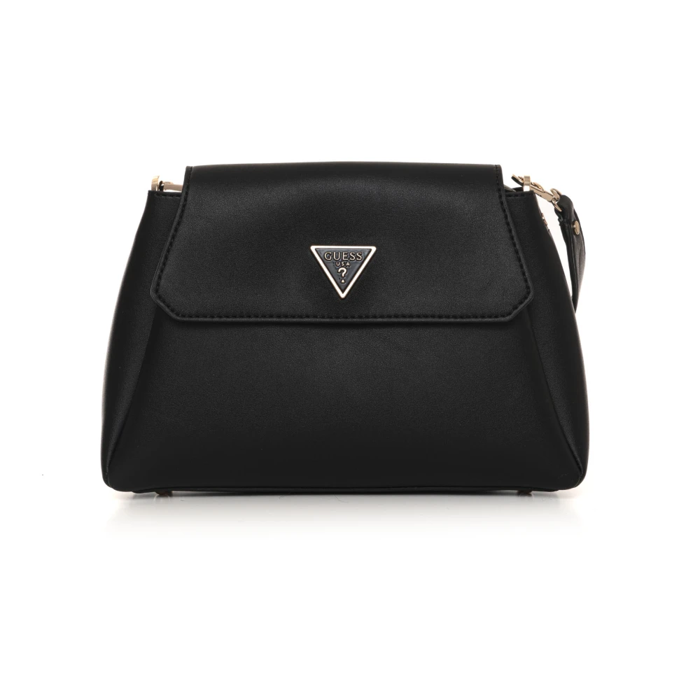 Guess Stijlvolle schoudertas met klepsluiting Black Dames