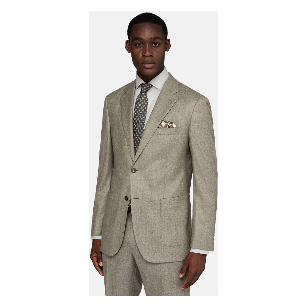 Boggi Milano Pak Zuivere Wol Beige Heren