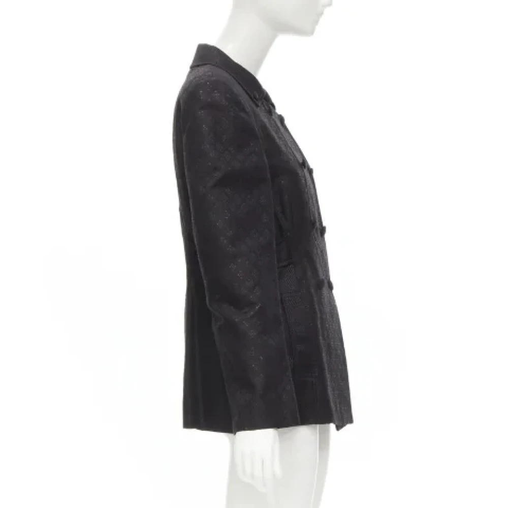 Gucci Vintage Pre-owned Cotton outerwear Black Dames