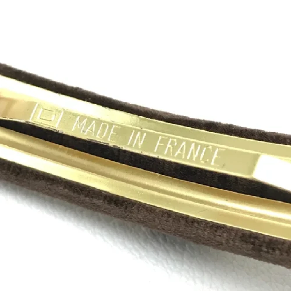 Louis Vuitton Vintage Pre-owned Metal hair-accessories Brown Dames
