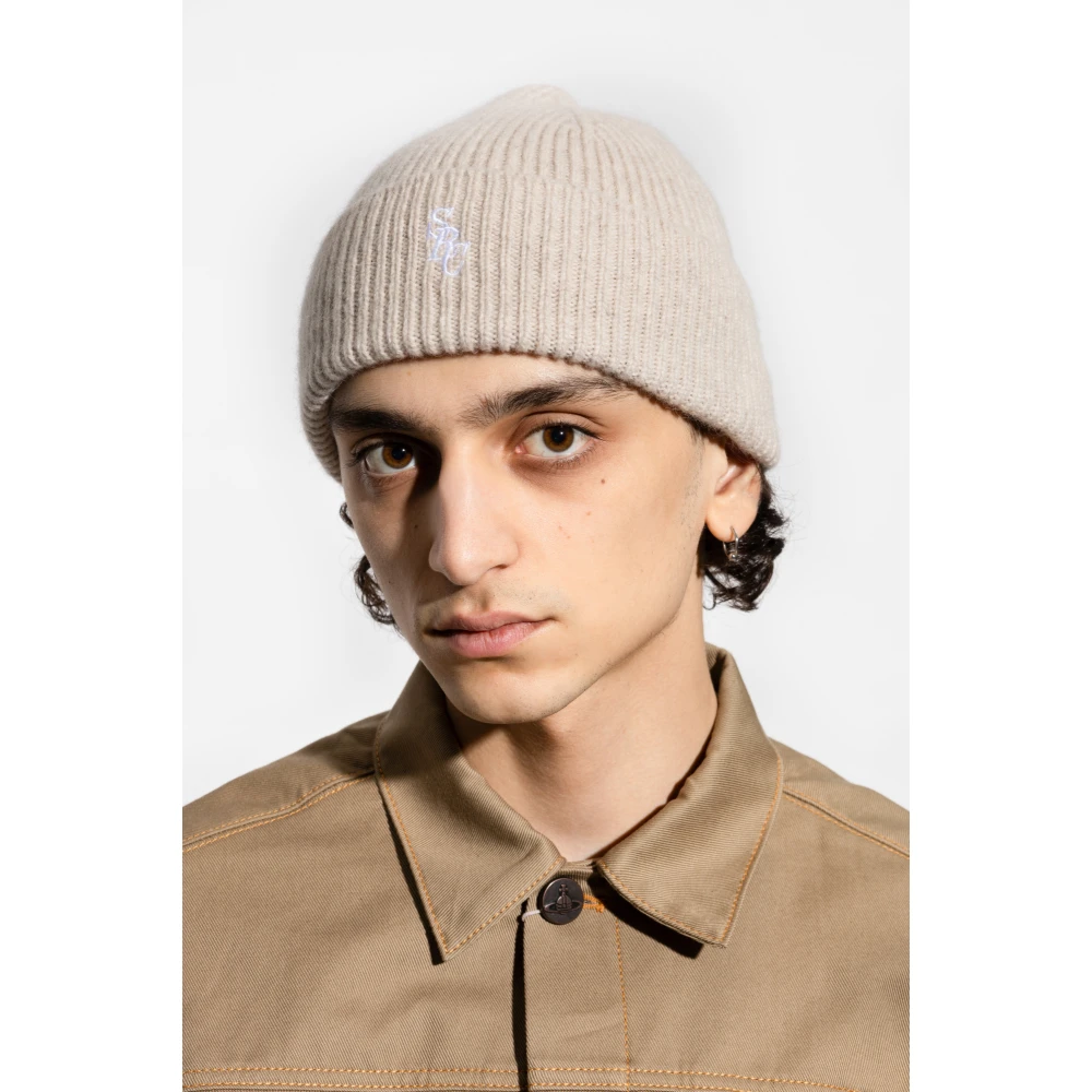 Sporty & Rich Wollen muts Beige Unisex