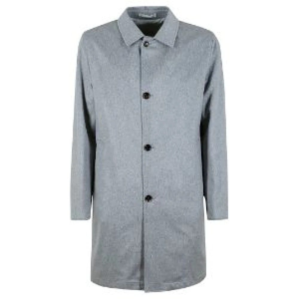 Kired Klassieke Single-Breasted Jassen Gray Heren