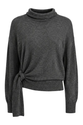 Turtlenecktröja med sidoknut