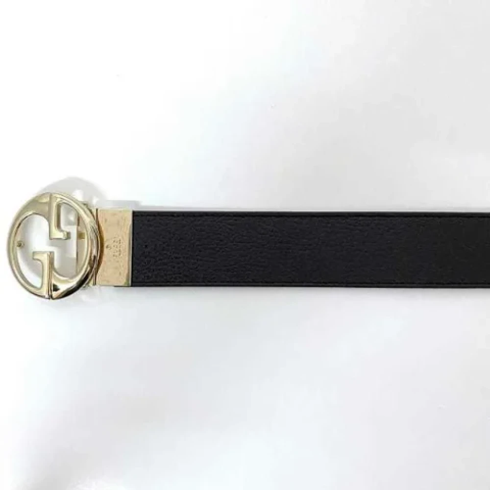 Gucci Vintage Pre-owned Leather belts Black Dames