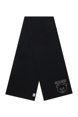 black-wool-scarf-with-metal-logo