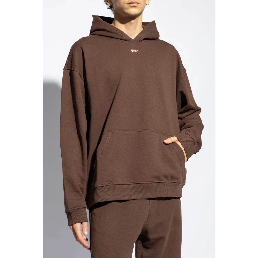 Diesel Hoodie S-Boxt-Hood-D Brown Heren