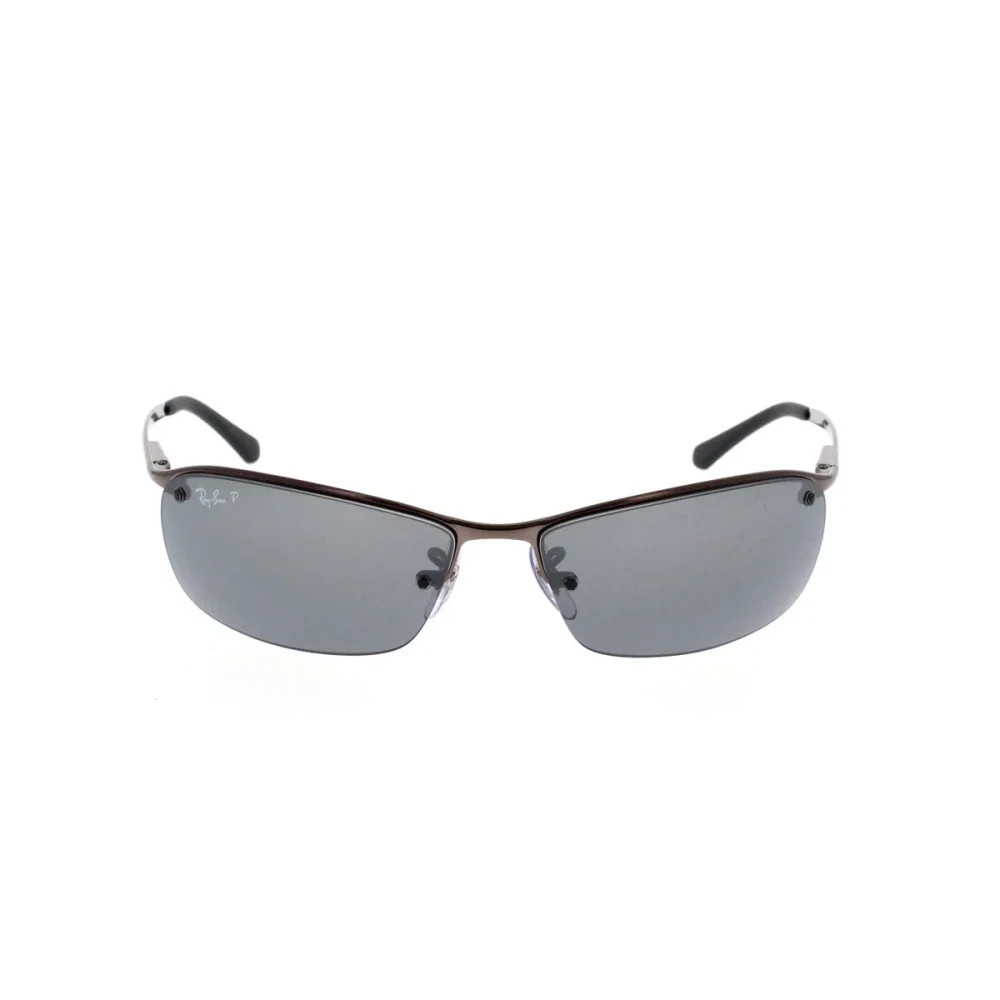 Ray-Ban Polarized Rectangular Sunglasses Rb3183 Style - Unisex - Sunglasses - Gray - 63 Mm - Accessories - Image 5