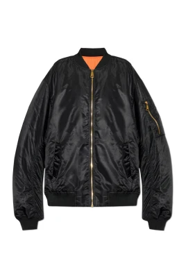 Printed Nylon Bomber Jacket
