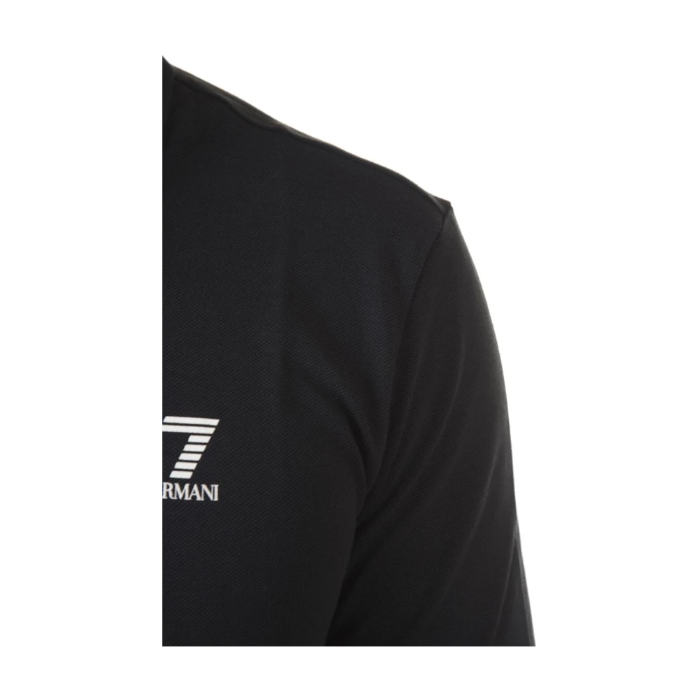 Emporio Armani EA7 Klassieke Polo Shirt voor Mannen Blue Heren