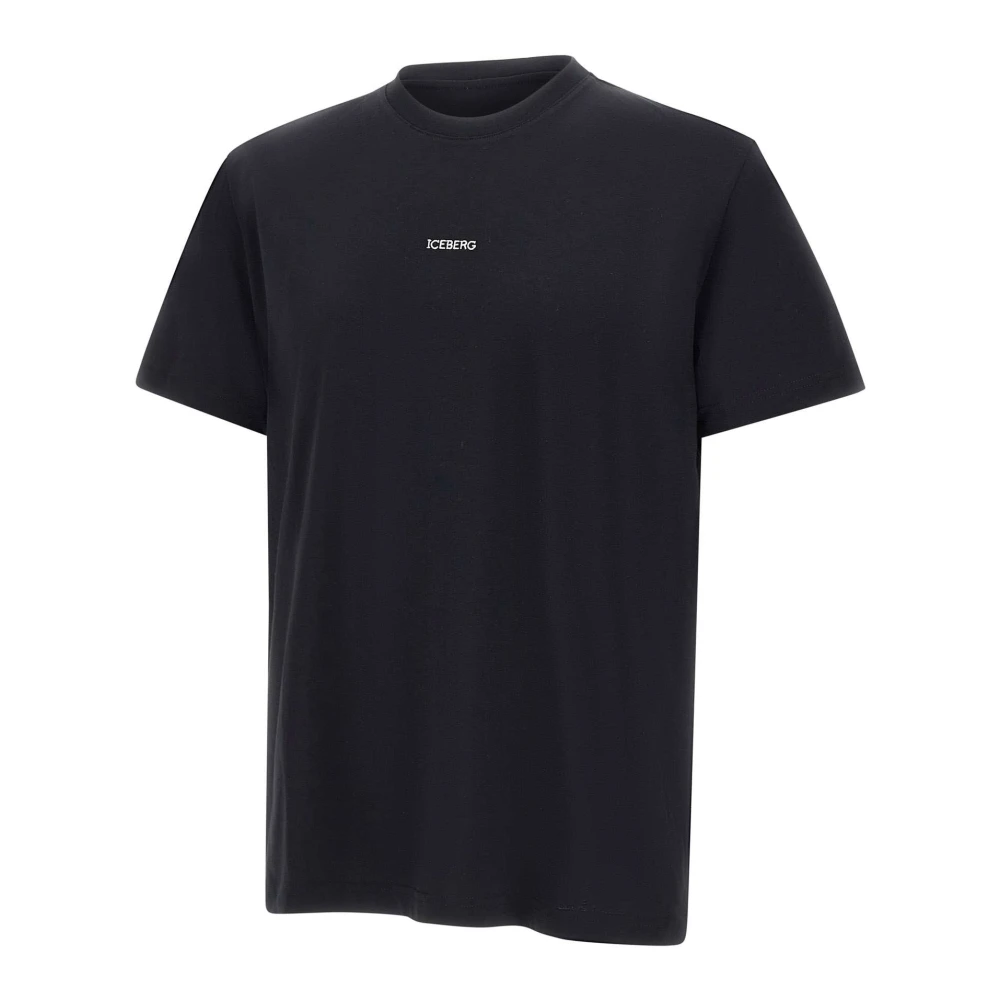 Iceberg Black T-Shirts, Male, S, Social Club Graphic T-Shirt