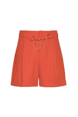 Klassiska Mandarin Polyester Damshorts