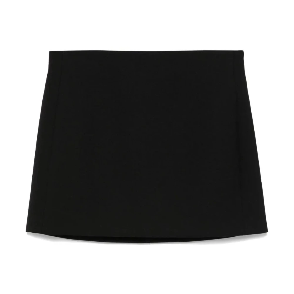 Wardrobe.nyc Zwarte Column Mini Rok Black Dames