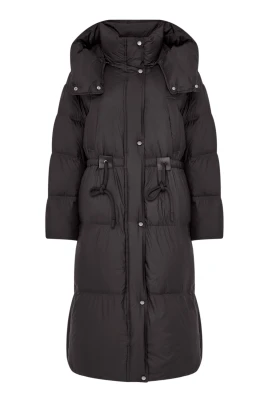 Oversized huvförsedd dunjacka