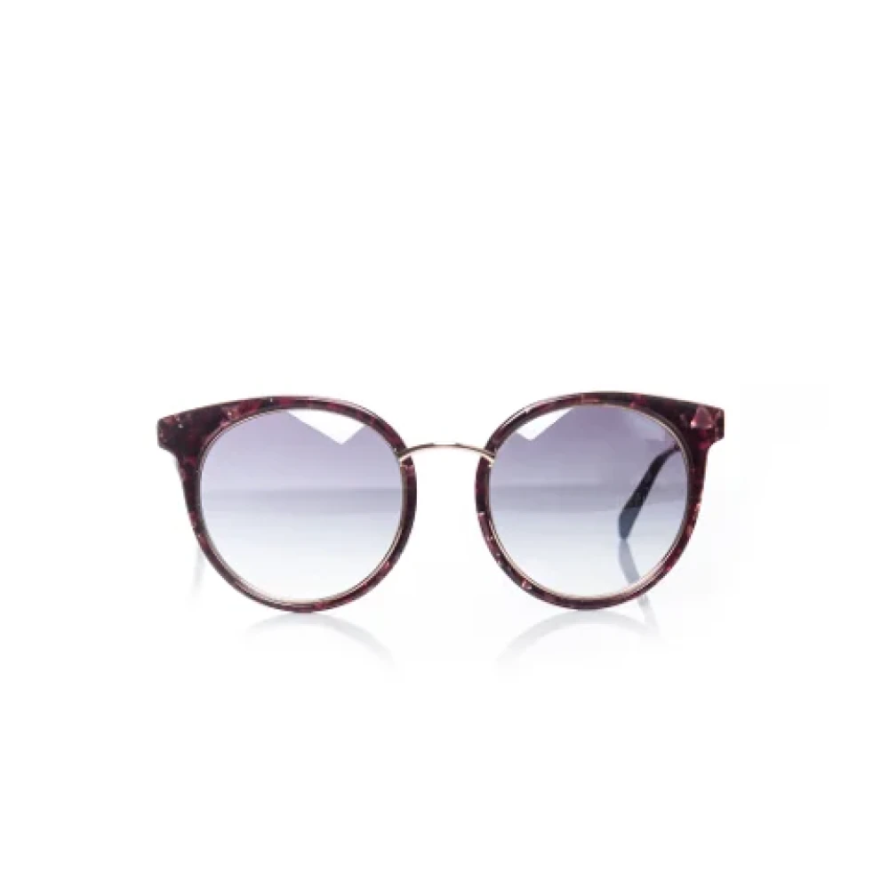Balmain Pre-owned Plastic sunglasses Red Dames