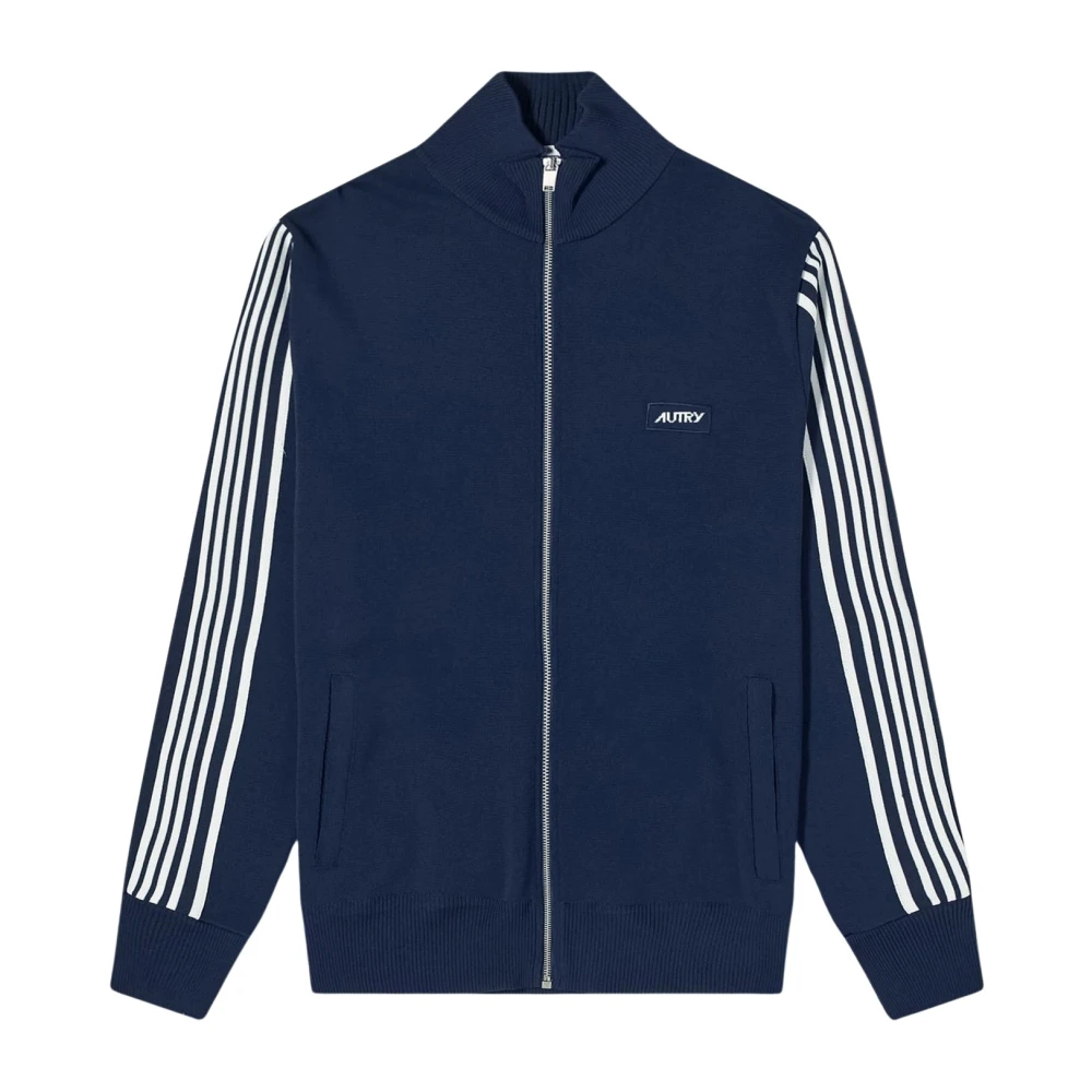 Autry Men's Blue Cardigans, S, Zipped Cardigan