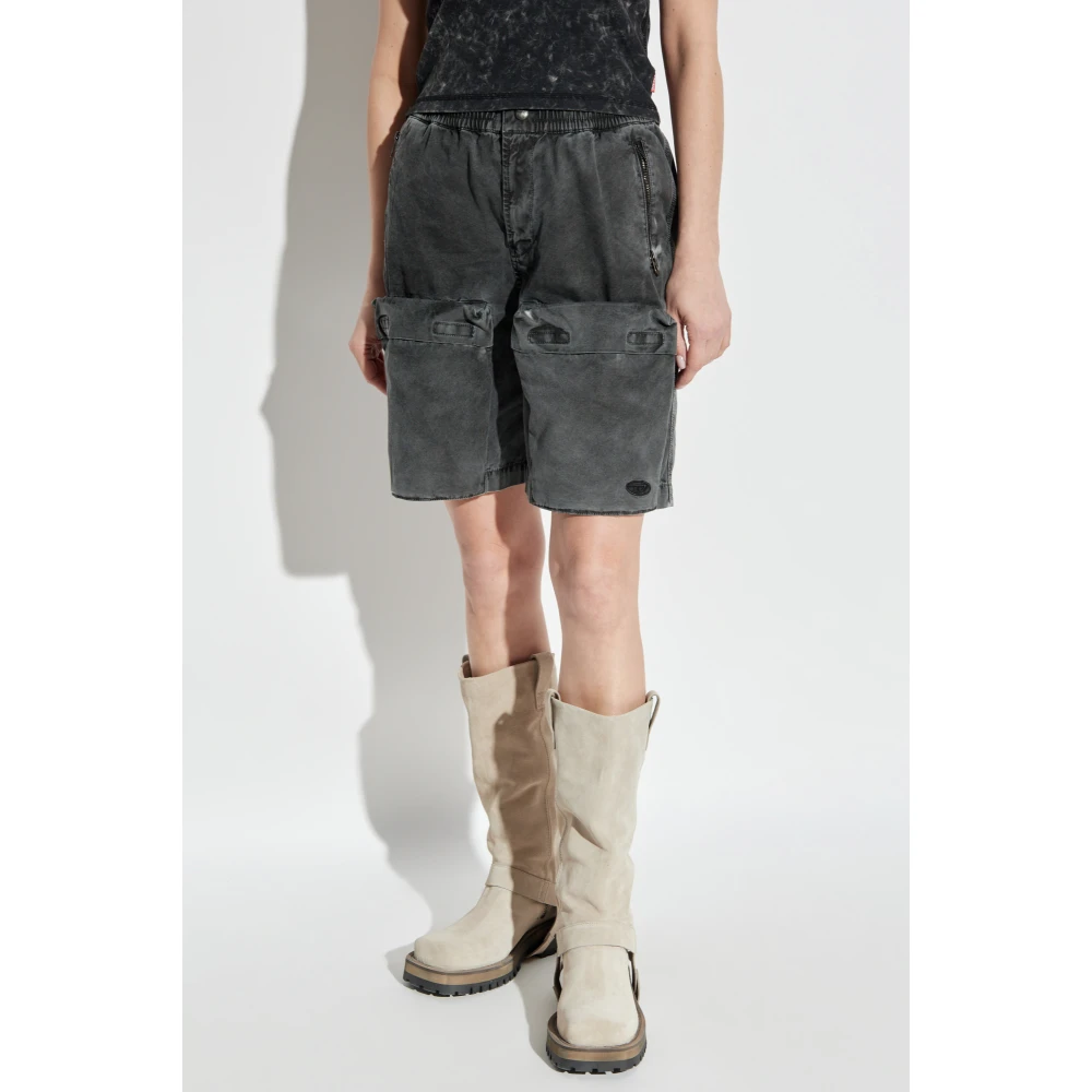 Diesel Shorts S-Ride-Q2 Gray Dames