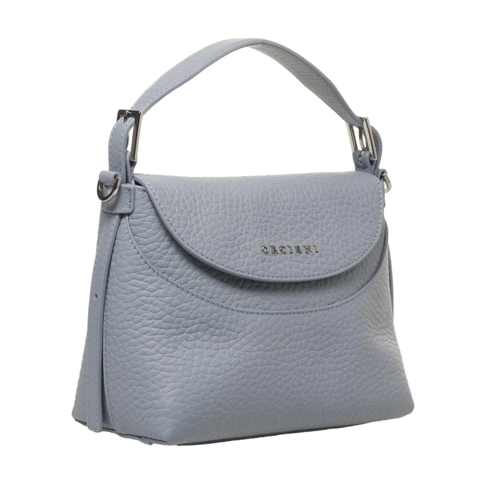 Orciani Blauwe Leren Handtas Elegante Stijl Blue Dames