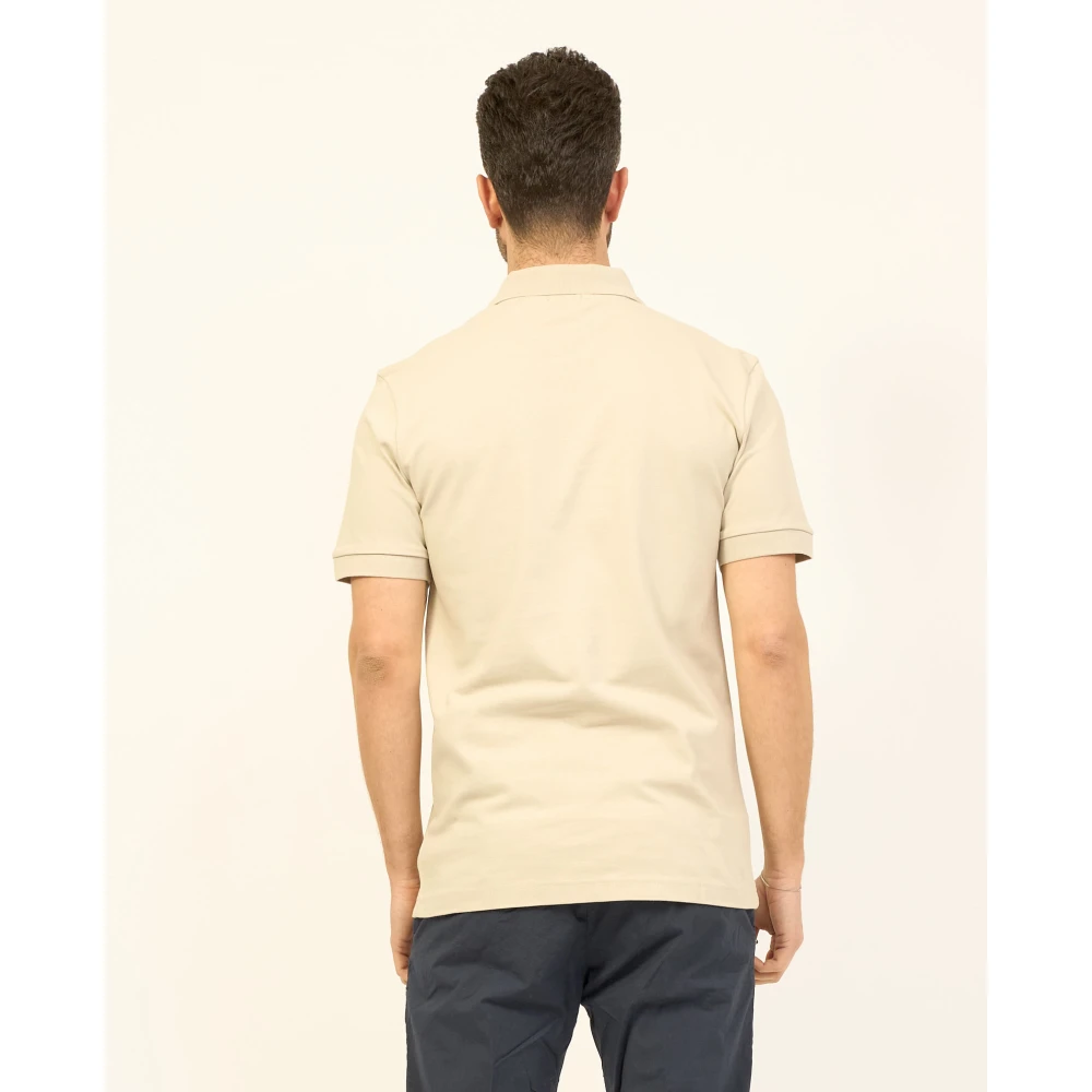 Boss Beige Polo Passenger Korte Mouw Shirt Beige Heren