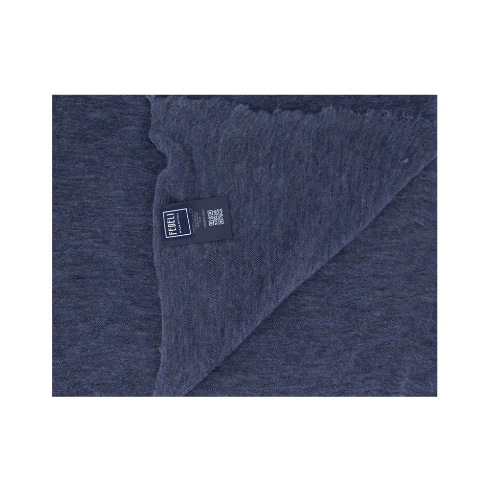 Fedeli Zachte Garen Sjaal voor Winterstijl Blue Heren