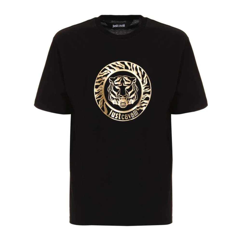 Just Cavalli Svart T-shirt och Polo Kollektion Black, Herr