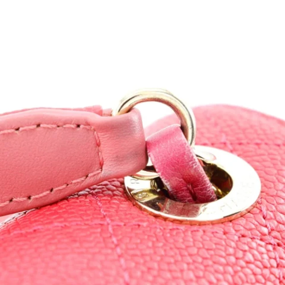 Chanel Vintage Pre-owned Leather handbags Pink Dames