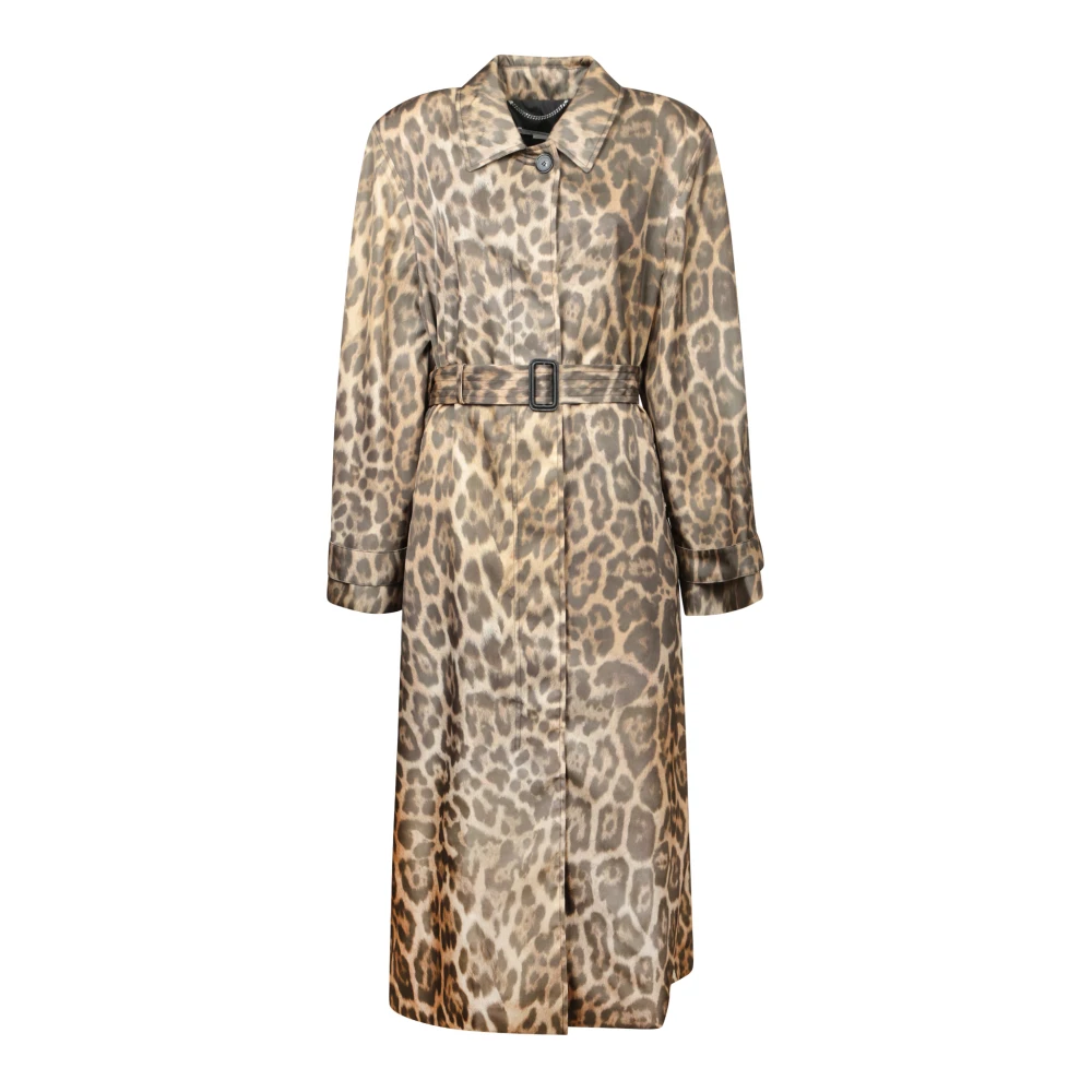 Stella Mccartney Leopard Oversized Trench Coat Multicolor Dames