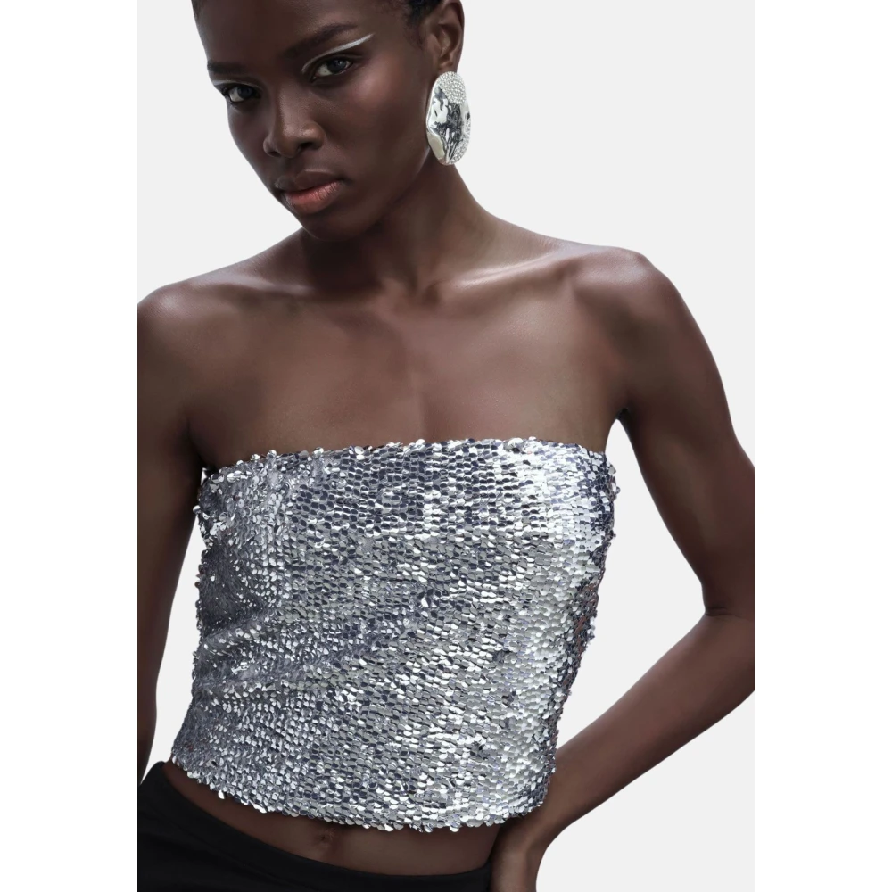 Imperial Mouwloze Top Gray Dames