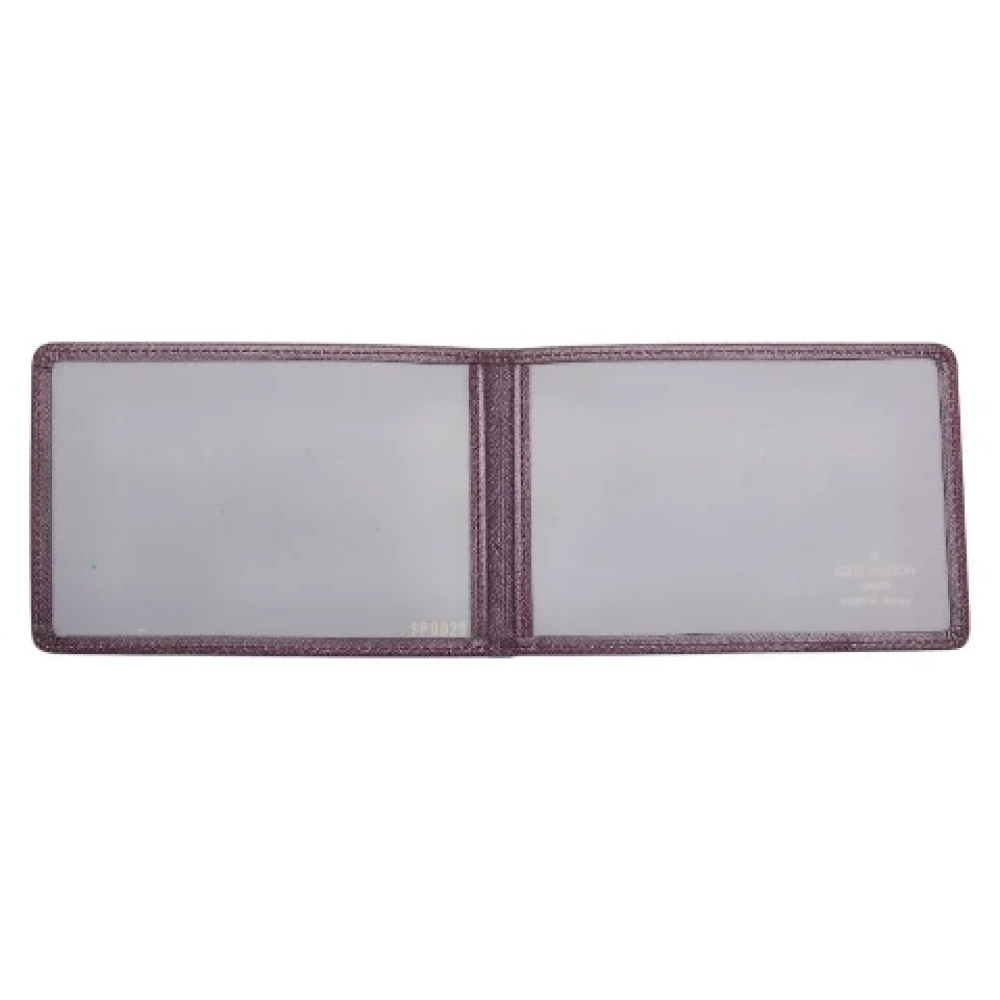 Louis Vuitton Vintage Pre-owned Leather wallets Purple Dames