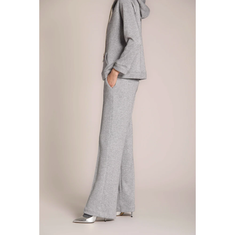 Mason's Elegante Straight Chino Broek met Lurex Gray Dames