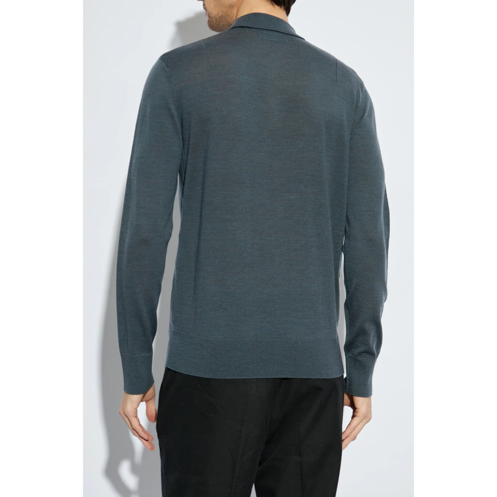 AllSaints Woltrui met Kraag Blue Heren
