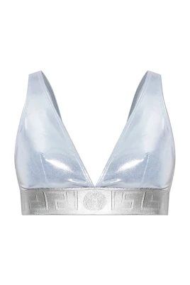 Metallic Triangle Bikini Top