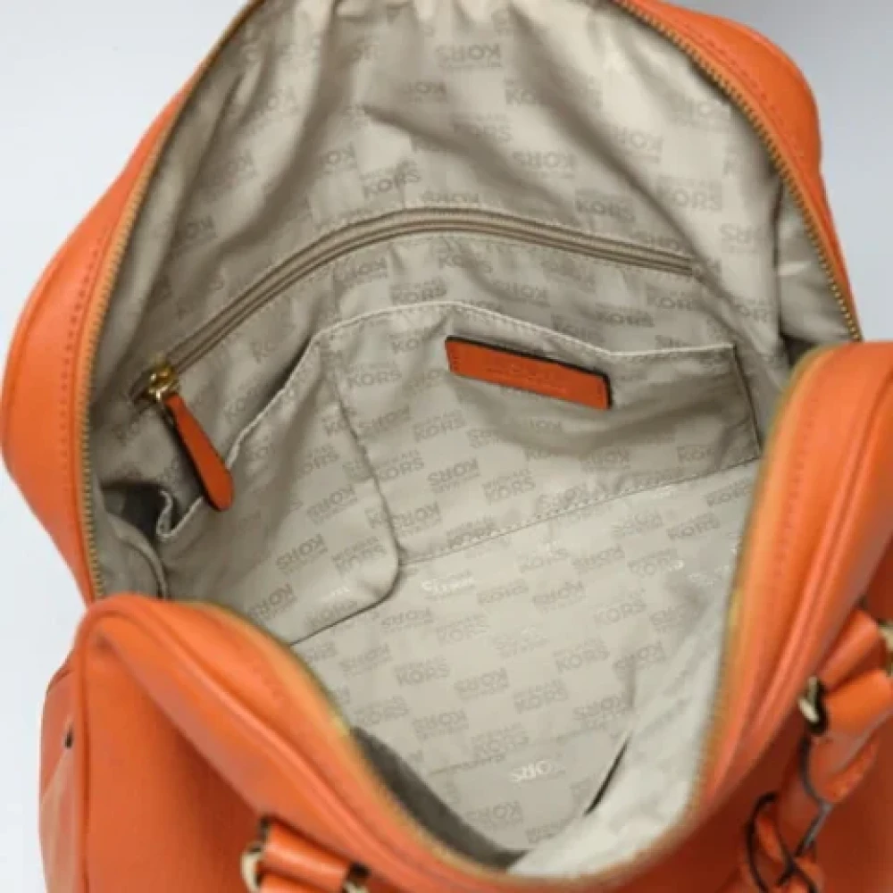 Michael Kors Pre-owned Leather handbags Orange Dames