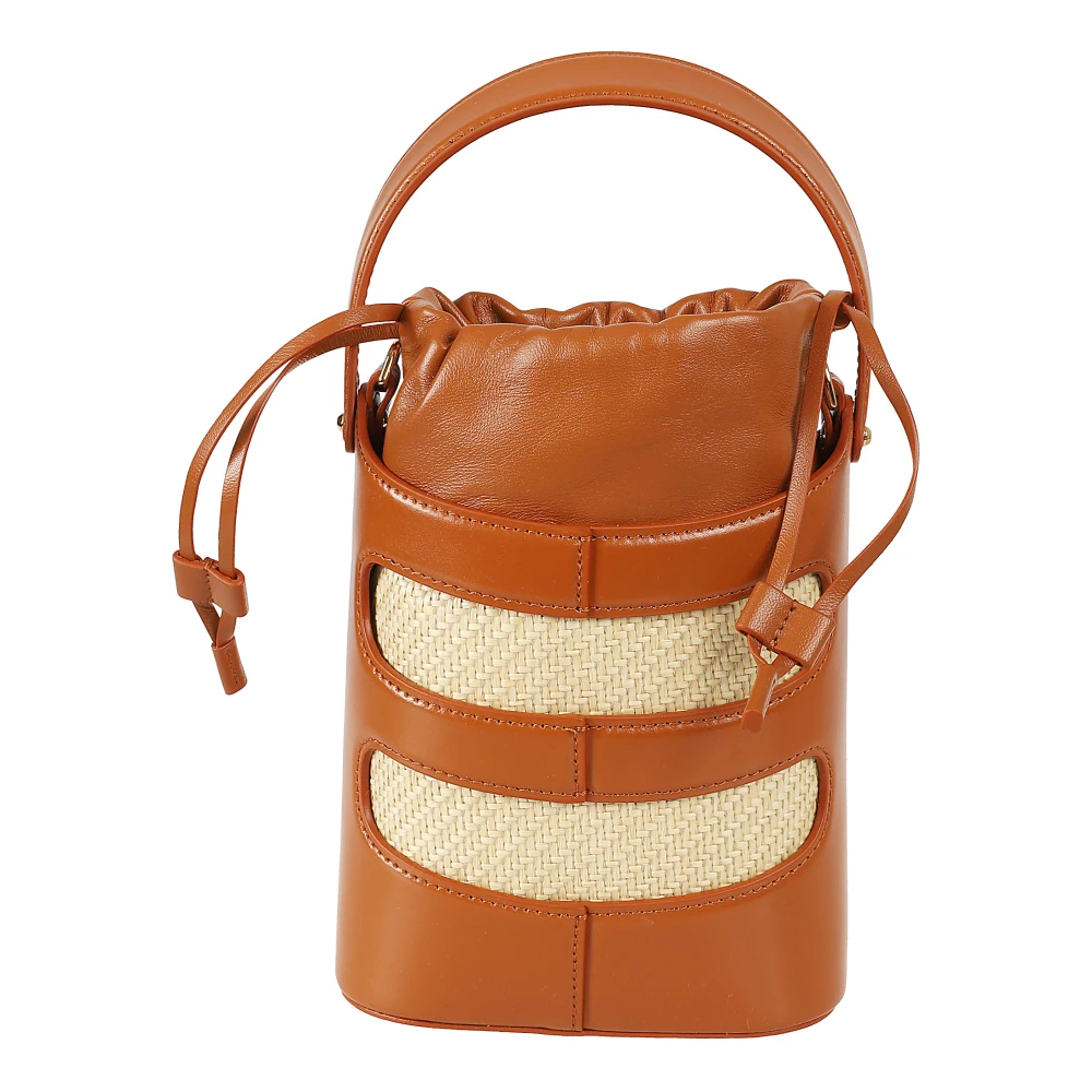 alexander mcqueen Mini Bucket Tassen Collectie Brown Dames