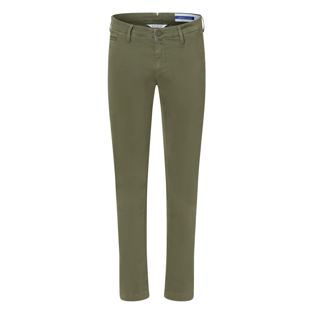 Jacob Cohën Slim Fit Broek met Luxe Details Green Heren