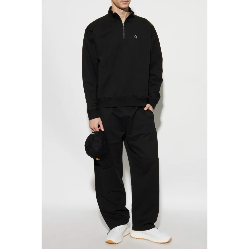 Kenzo Sweatshirt met logopatch Black Heren