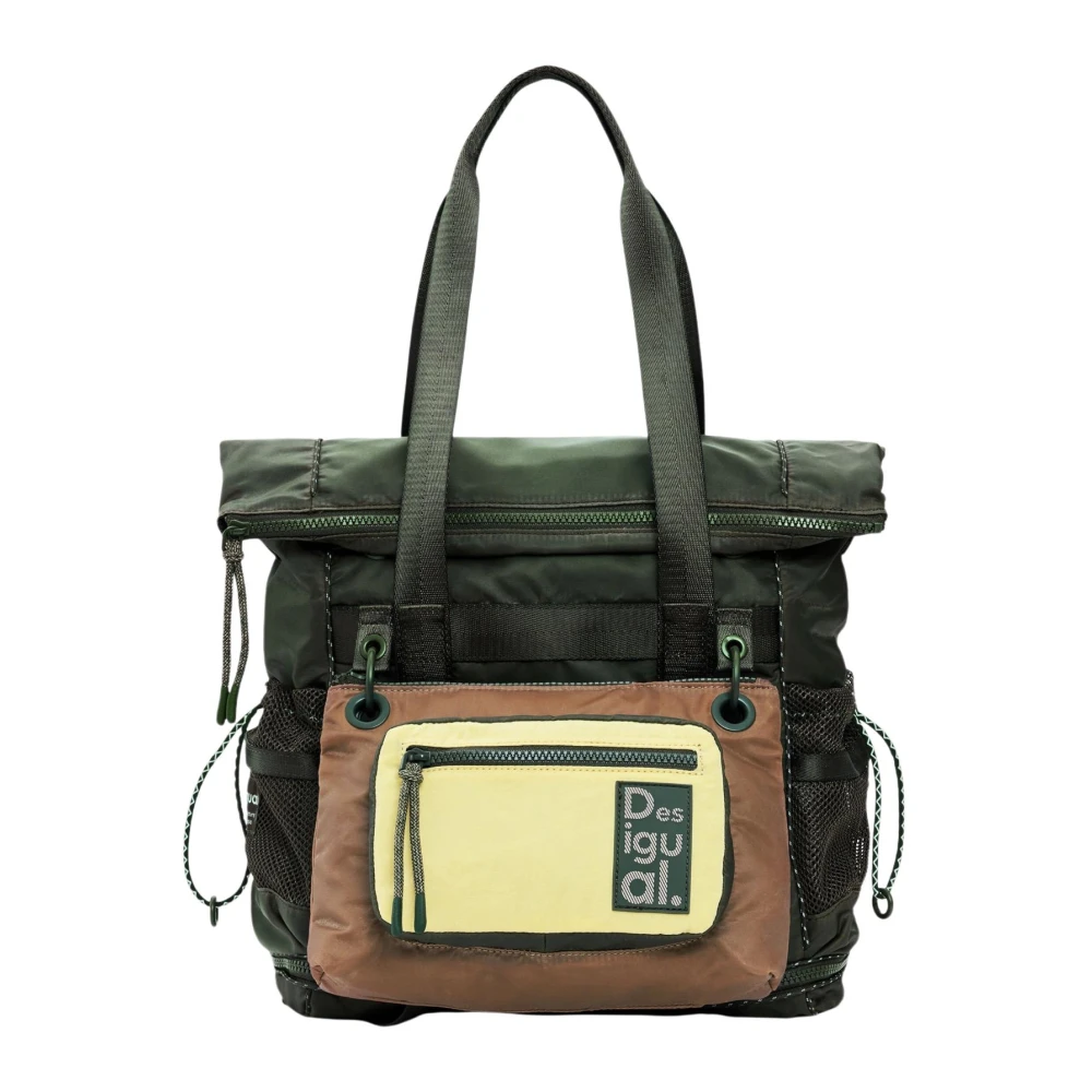 Desigual Vrouw Groente Tassen Dames, Groen, One Size, Polyester, Voyager Backpack