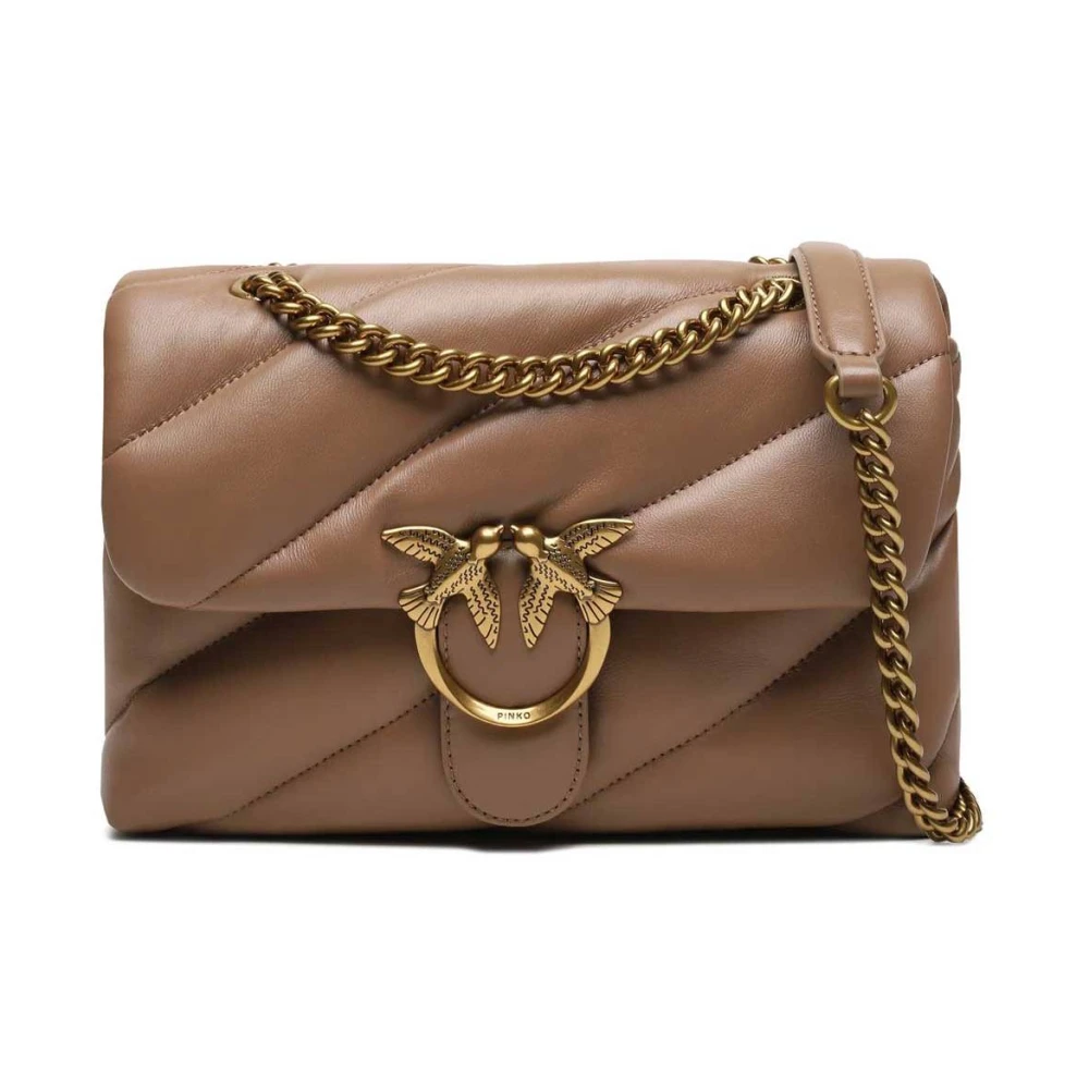 Pinko Klassieke Love Tas Puff Brown Dames
