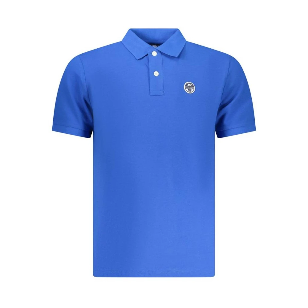 North Sails Cotton Polo Shirt With Classic Design - Male - Polo Shirts - Blue - Xl - Tops