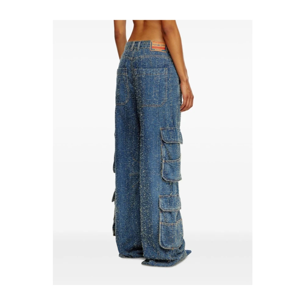 Diesel Cargo Broek met D-Sire Stijl Blue Dames