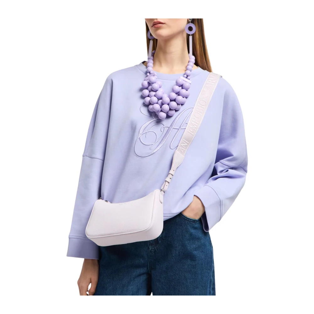 Emporio Armani Mini tas baby roze terra stijl Purple Dames
