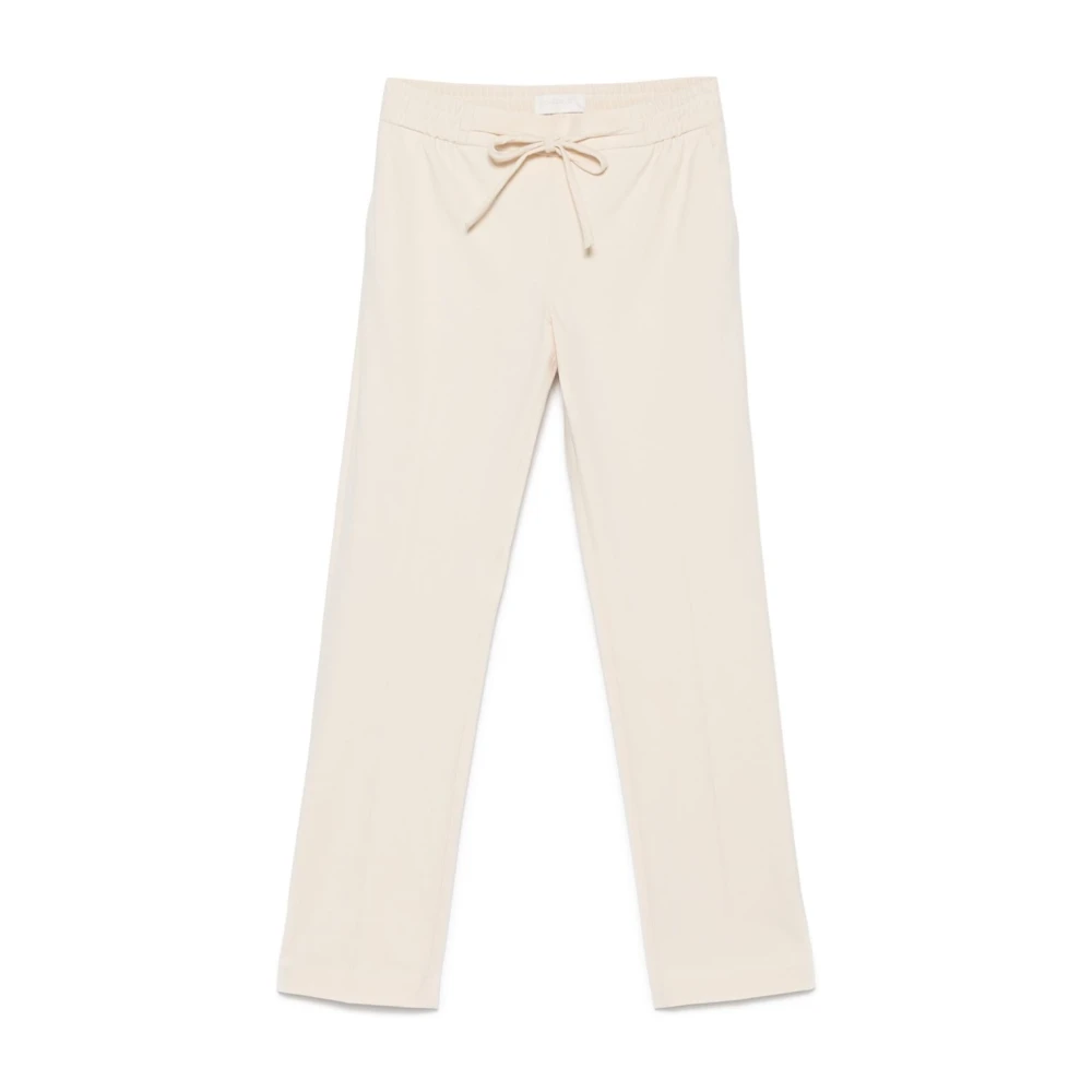 Circolo 1901 Witte broek met trekkoord en zakken Beige Dames