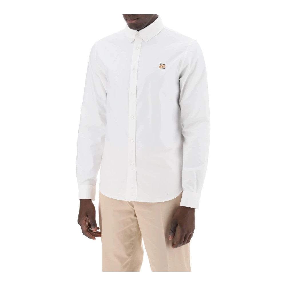 Maison Kitsuné Casual Shirts White Heren