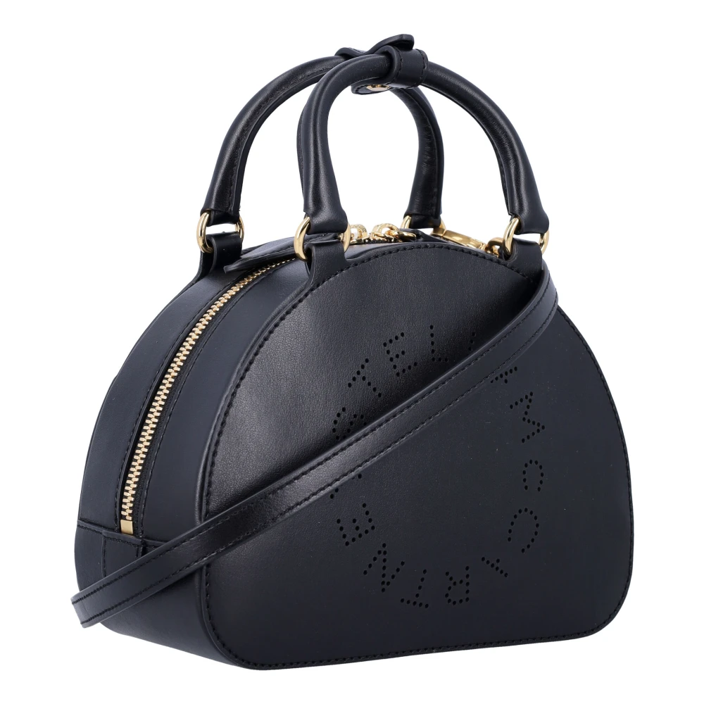 Stella Mccartney Stijlvolle Top Handle Logo Tas Black Dames