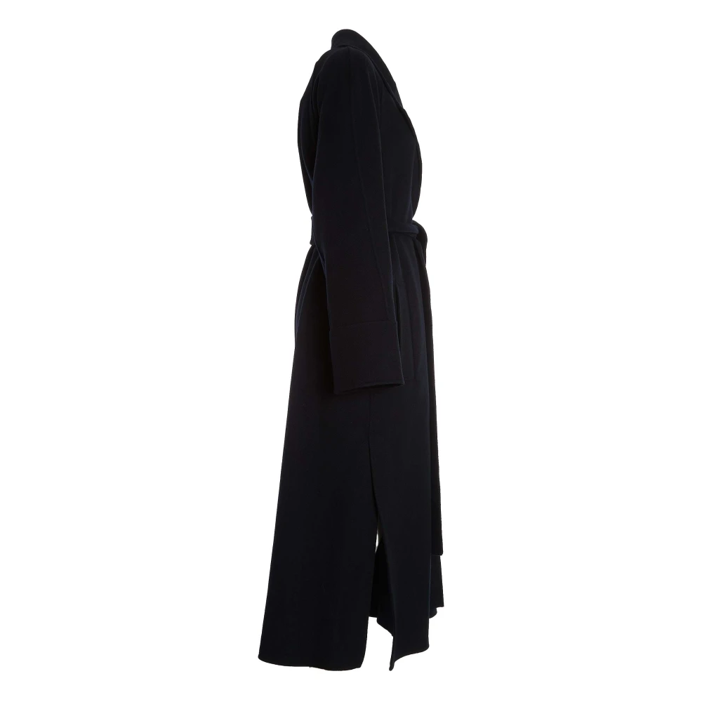 Max Mara Grijze Double-Breasted Jas Aw24 Black Dames