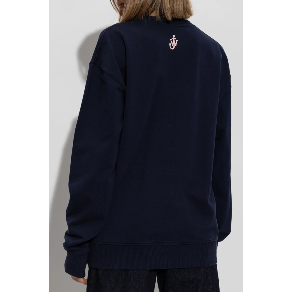 JW Anderson Logo sweatshirt Blue Dames