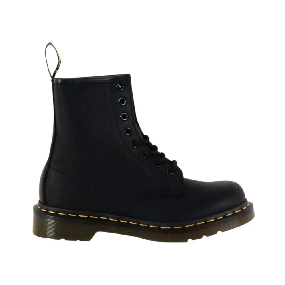 Dr. Martens Men's Black Ankle Boots, 3 Uk, 1460 Greasy Ankle Boots
