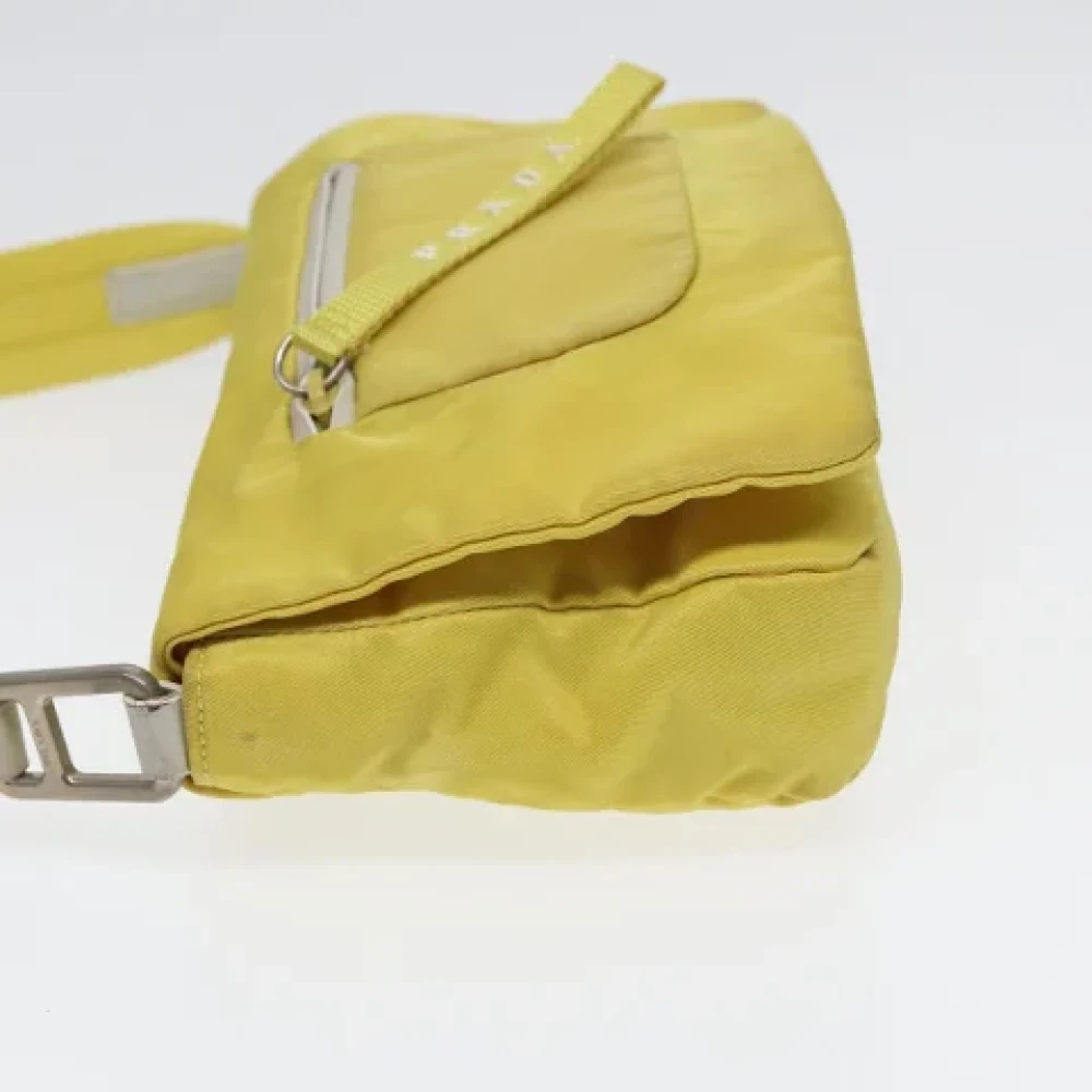 Prada Vintage Pre-owned Fabric prada-bags Yellow Dames